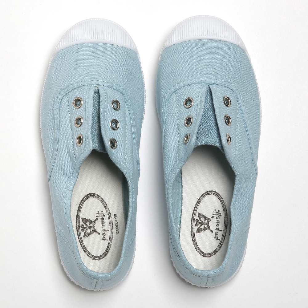 Darcie canvas slip-on aqua