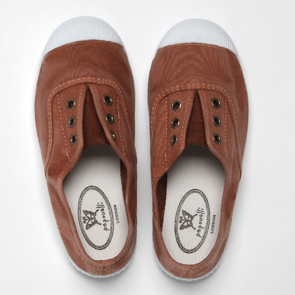 Darcie canvas slip-on brick