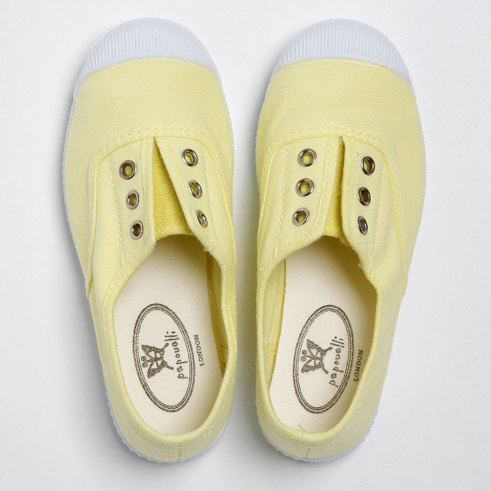 Darcie canvas slip-on lemon