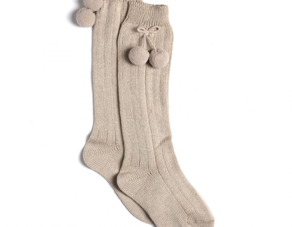 RIBBED BOBBLE SOCKS | Papouelli