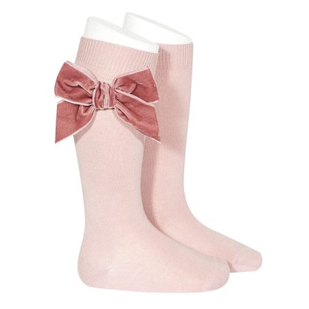 VELVET BOW SOCKS
