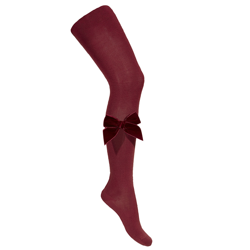 VELVET BOW TIGHTS