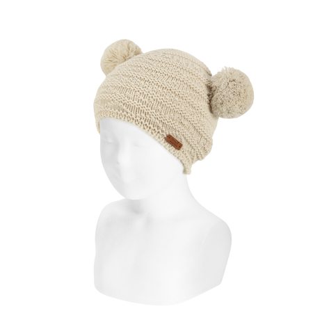 DOUBLE POMPOM HAT