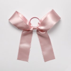 A SATIN BOW PICOT